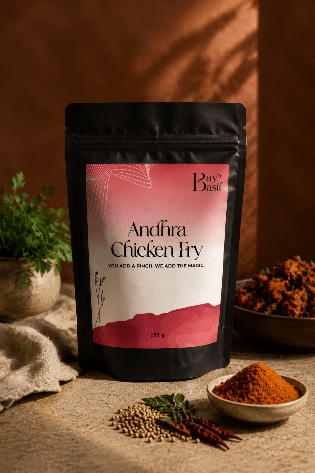 pouch shot — Andhra Chicken Fry