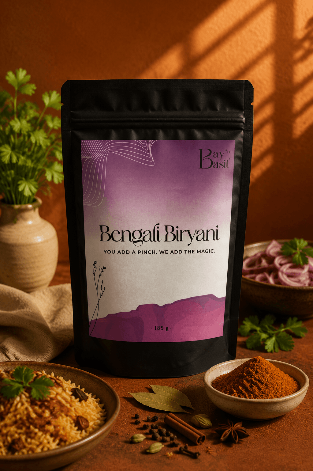 pouch shot — Bengali Biryani
